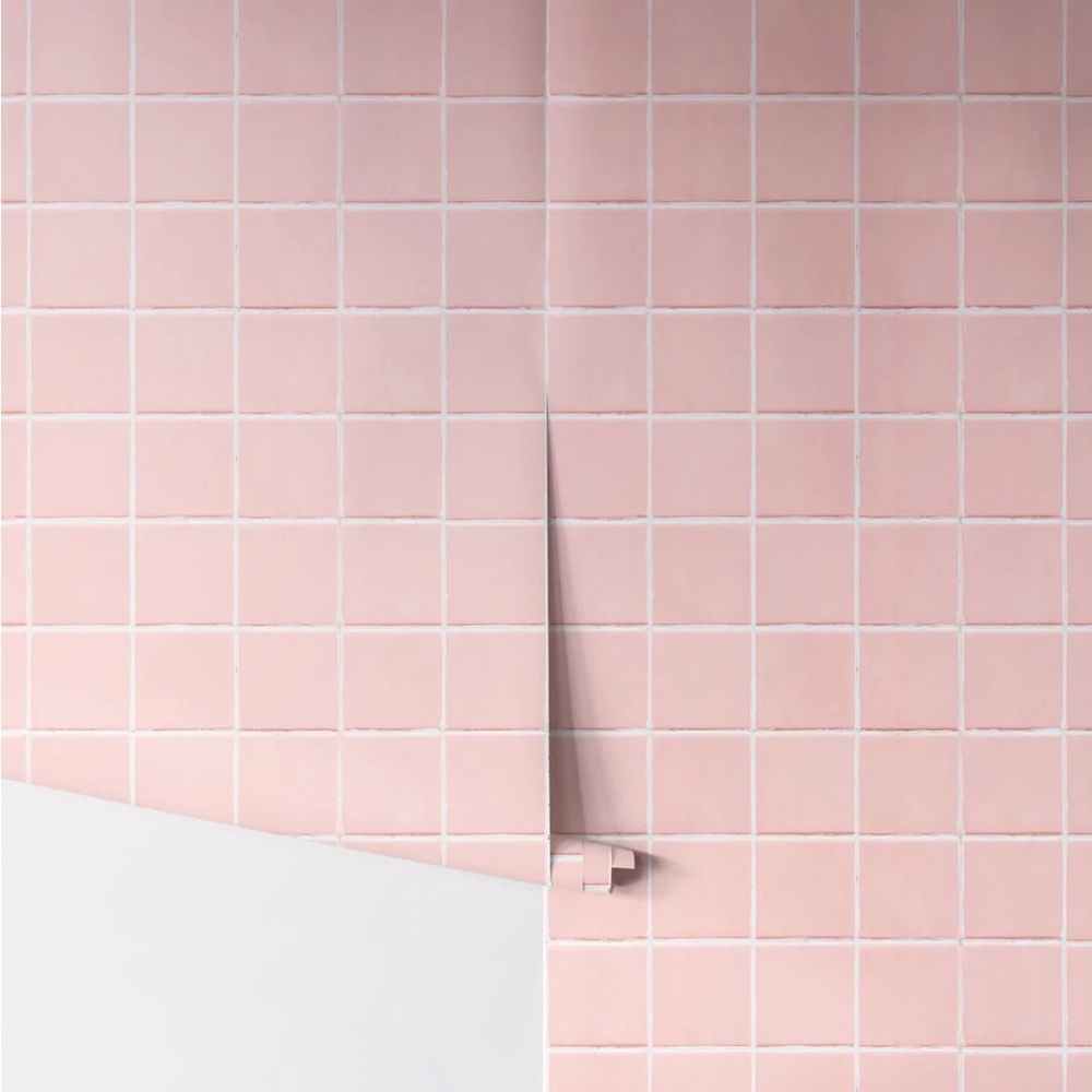 MILTON & KING Kemra Pink Tiles Wallpaper